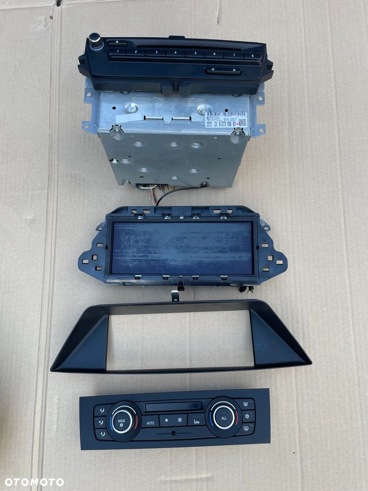 bmw e84 x1 radio cd panel klimatyzacji monitor wyświetlacz - 1