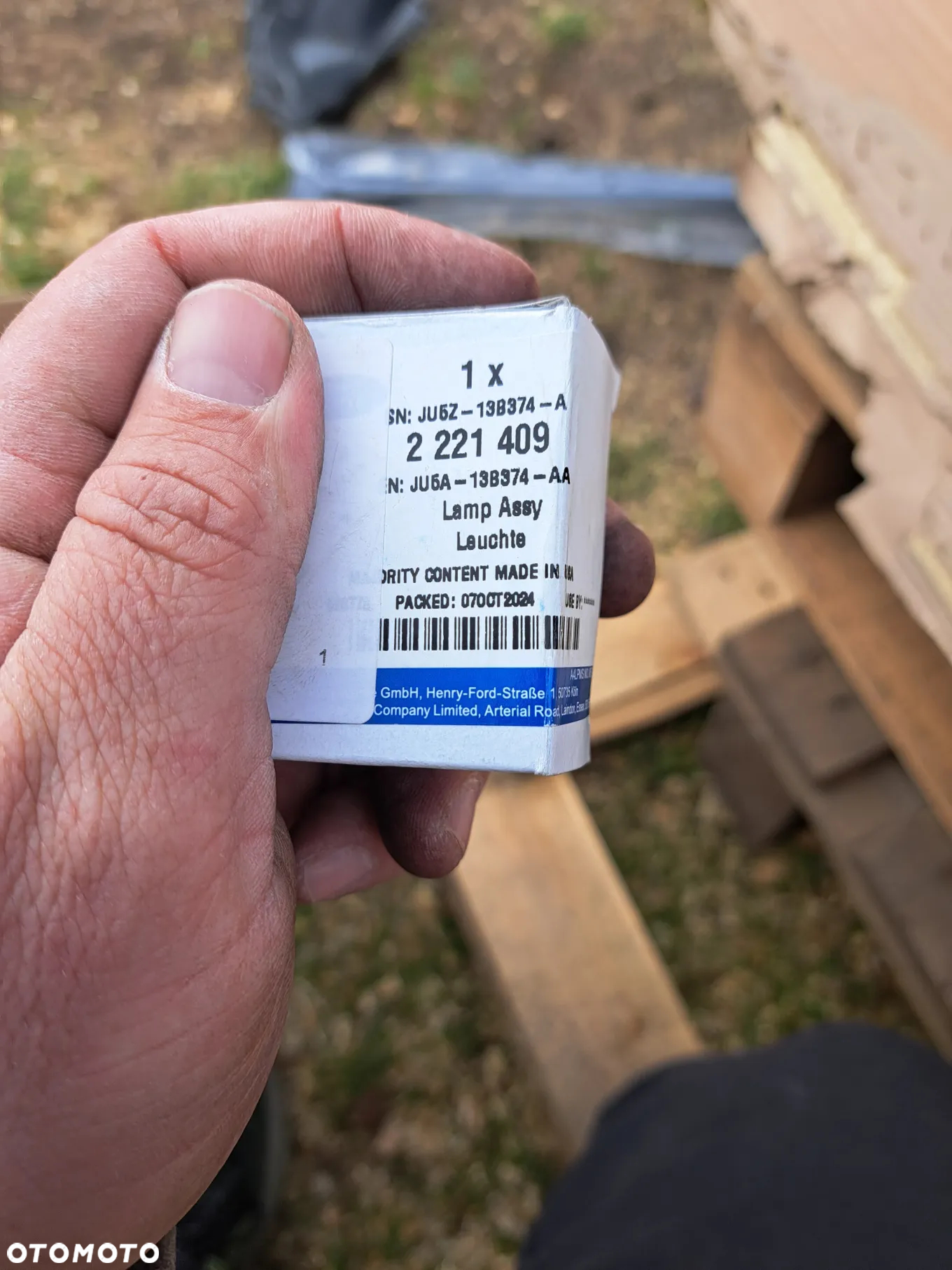 lampka oświetlania progu lusterka Ford 2221409 JU5A-13B374-AA JU5A-13B374-A - 4