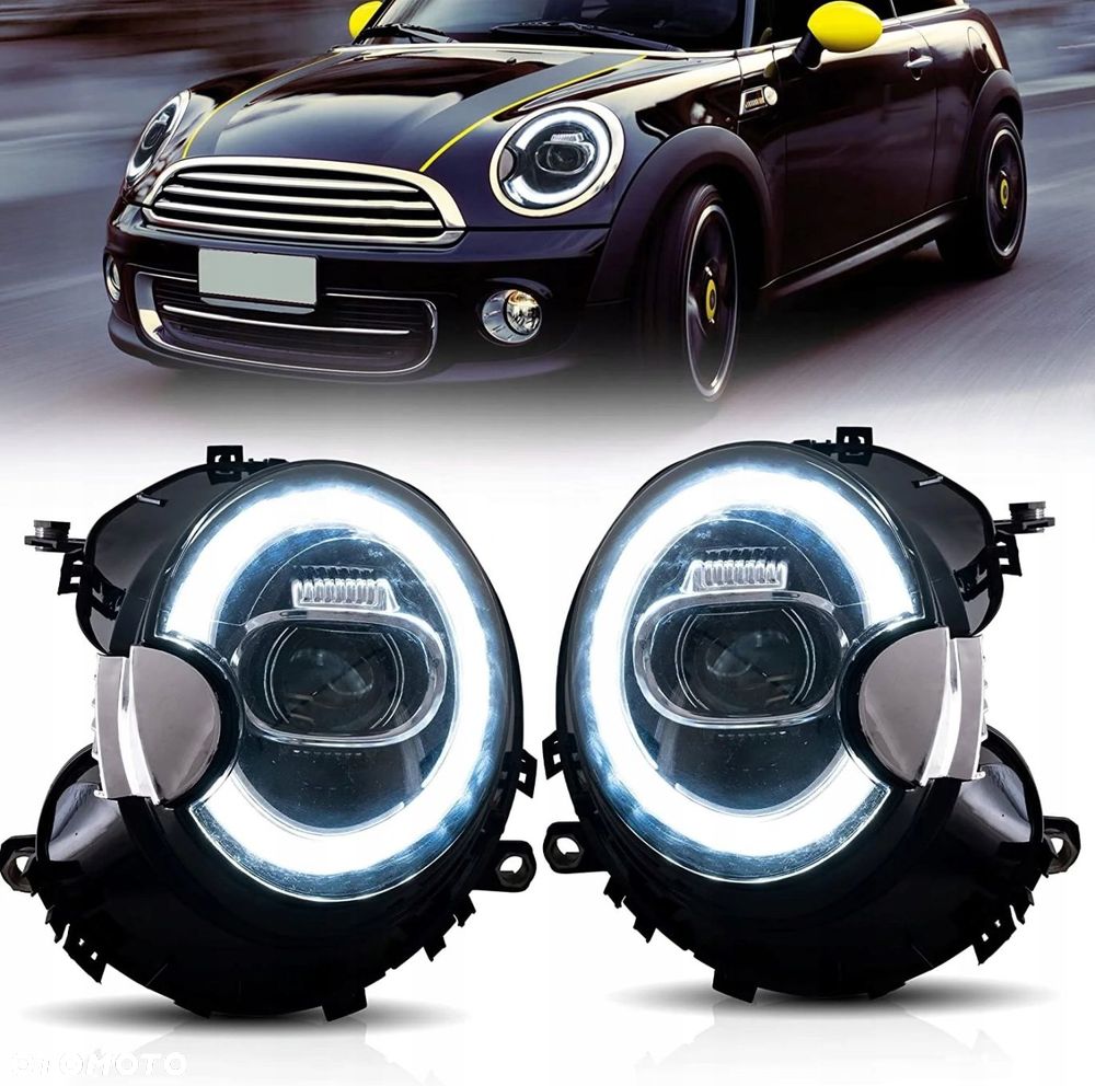 Reflektory Lamy kpl Vland Led Tuning Black Mini One r55 r56 r57 r58 r59 06- - 3