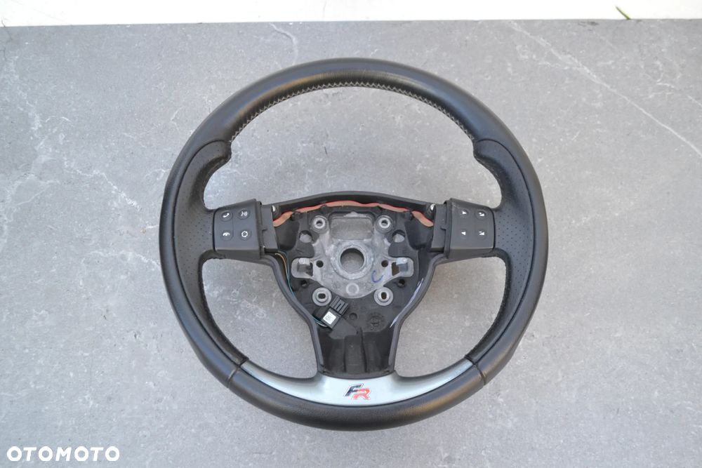 SEAT LEON II ALTEA TOLEDO III FR  KIEROWNICA SKÓRZANA MULTIFUNKCJA STAN 5P0419091G - 1