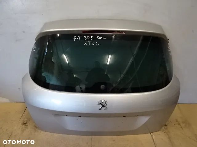 KLAPA TYLNA SZYBA BAGAŻNIKA PEUGEOT 308 T7 KOMBI 07-11 LAK:ETSC NR33