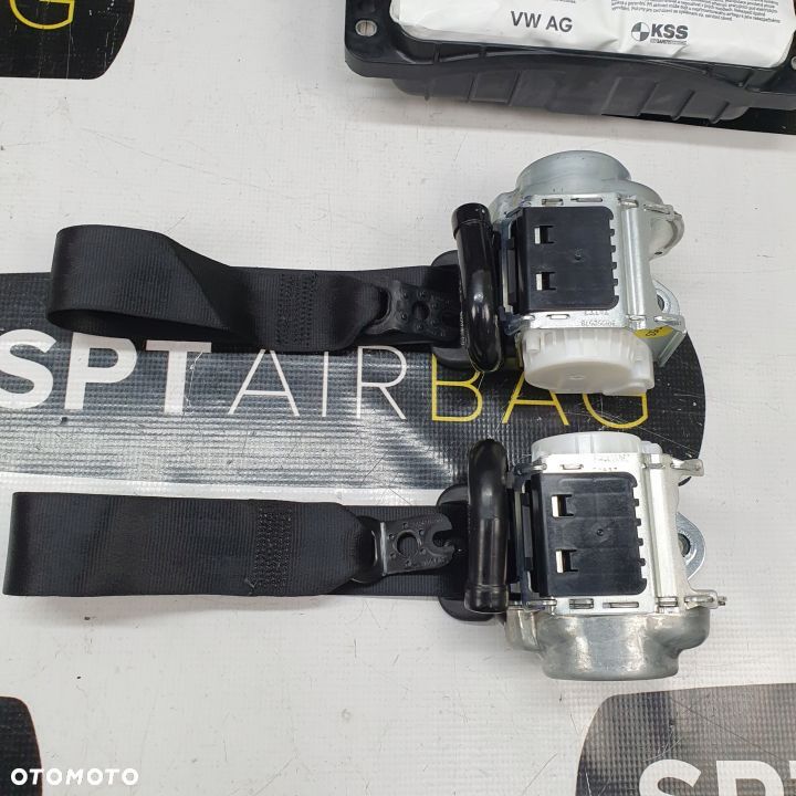 VW TOUAREG III 3 DESKA ROZDZIELCZA KONSOLA KOKPIT PULPIT PODUSZKI AIRBAG AIR BAG PASY KIT SET - 9