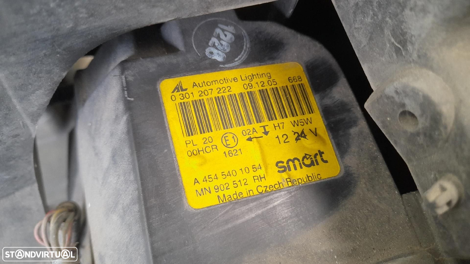 Ótica / farol direita SMART ForFour (454) - 3