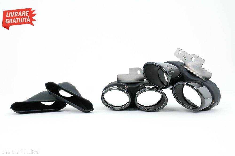 Difuzor Bara Spate si Ornamente Evacuare Audi A6 C8 4K Avant Sedan (2018-up) S6 De- livrare gratuita - 9