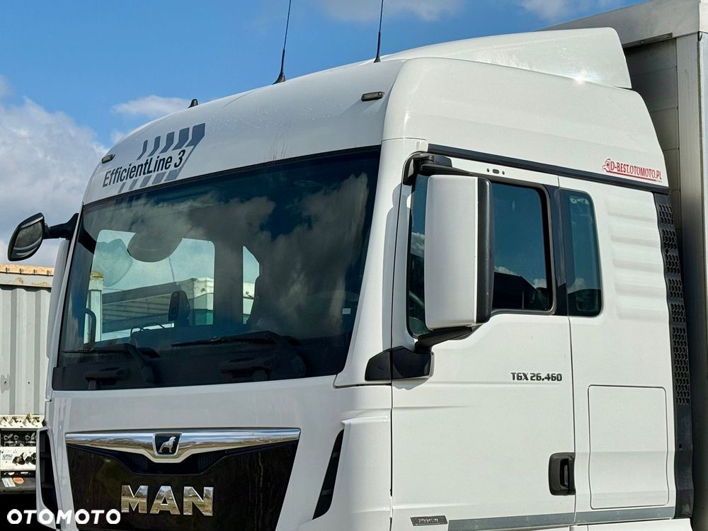 MAN TGX 26.460 / FIRANKA / 23 EUROPALETY / 6x2 / ZSUWANY DACH / PODNOSZONA OŚ / 2019 ROK / SYPIALKA / AUTOMAT / EURO 6 / 12 870 KG ŁADOWNOŚCI - 10
