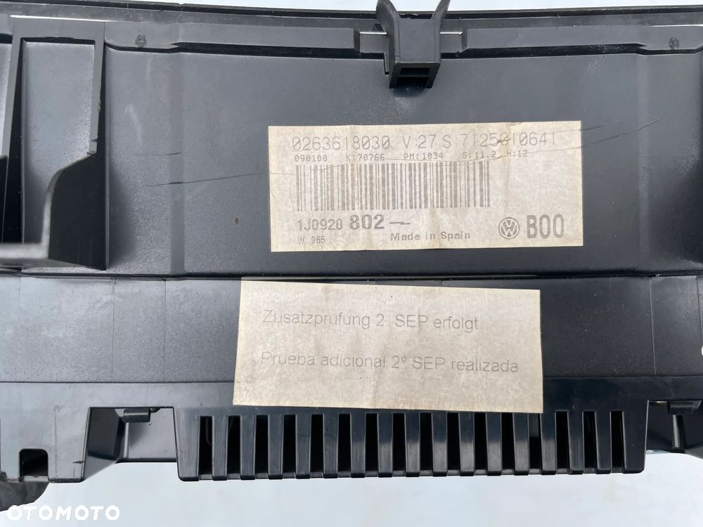 LICZNIK VW GOLF IV 1J0920802 - 3