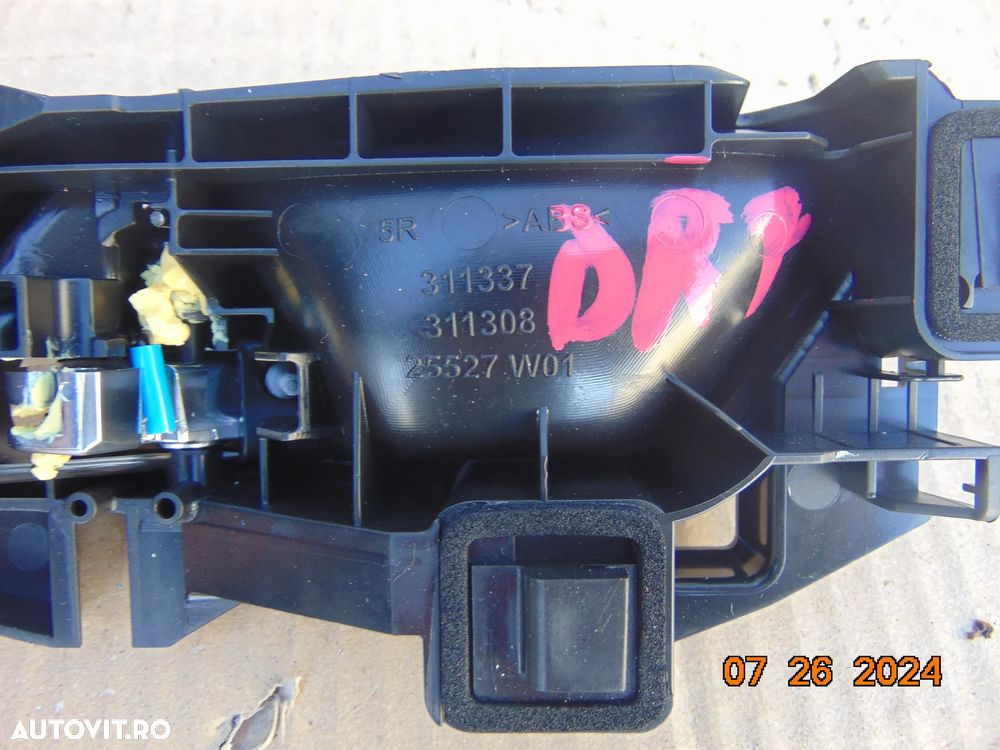 Maner usa interior Peugeot 208 dupa 2019 manere usi fata spate stanga dreapta interioare - 9