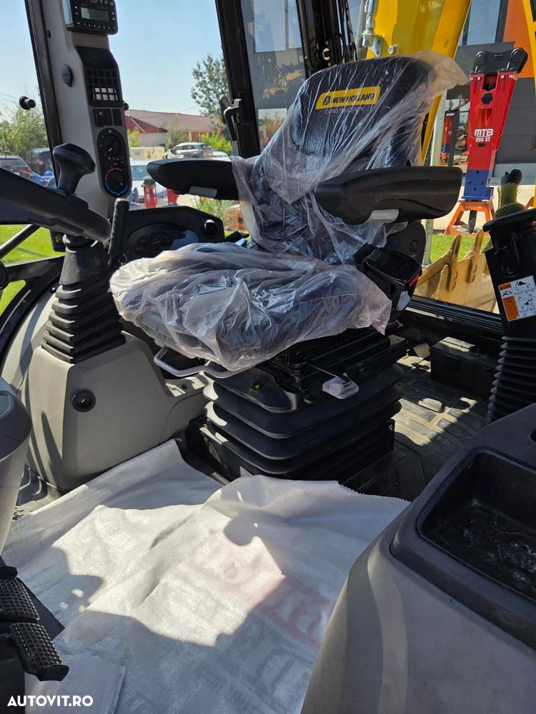 New Holland EX DEMO, 184h, B100D, FULL OPTION, 120CP, cutie automata POWERSHIFT, brat excavare extensibil cu inst picon pe el, MICHELIN, cupa multifunctionala 4x1, FURCI, Aer cond, Certificat CE, posibilitate leasing 4 ani-PROMOTIE 75.900 EUR+Tva - 28