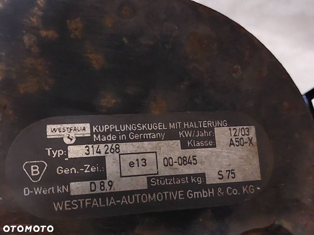 HAK HOLOWNICZY + TABLICZA + WIĄZKA + MODUŁ HAKA OPEL ZAFIRA A 09121634 - 4