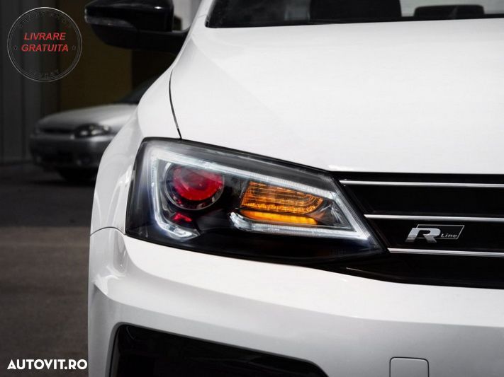 Faruri LED DRL VW Jetta Mk6 VI Non GLI (2011-2017) Semnal Dinamic Secvential Demon- livrare gratuita - 14