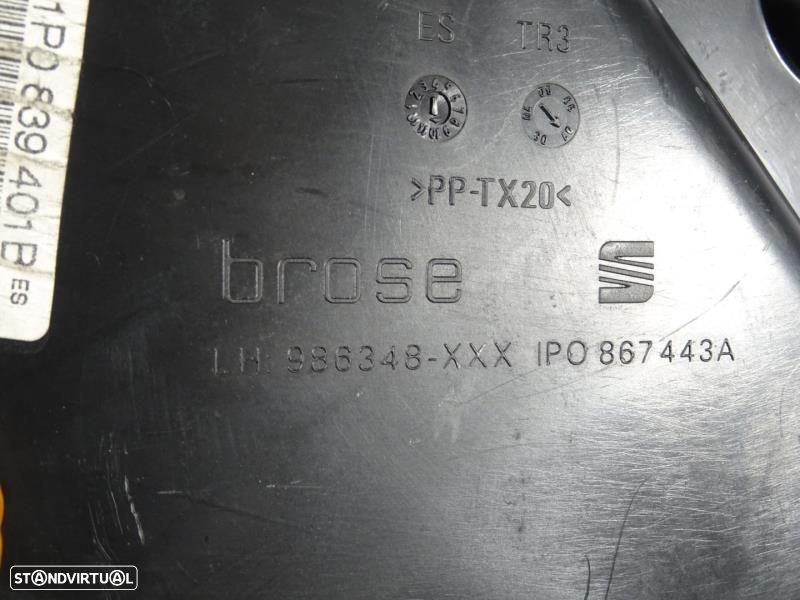 Elevador De Vidro Trás Esquerdo Seat Leon (1P1)  986348 / 1P0867443a / - 7