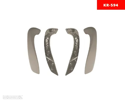Kit de Mãozeiras Pegas Manípulos Puxadores - Renault Megane III e Fluence - 4