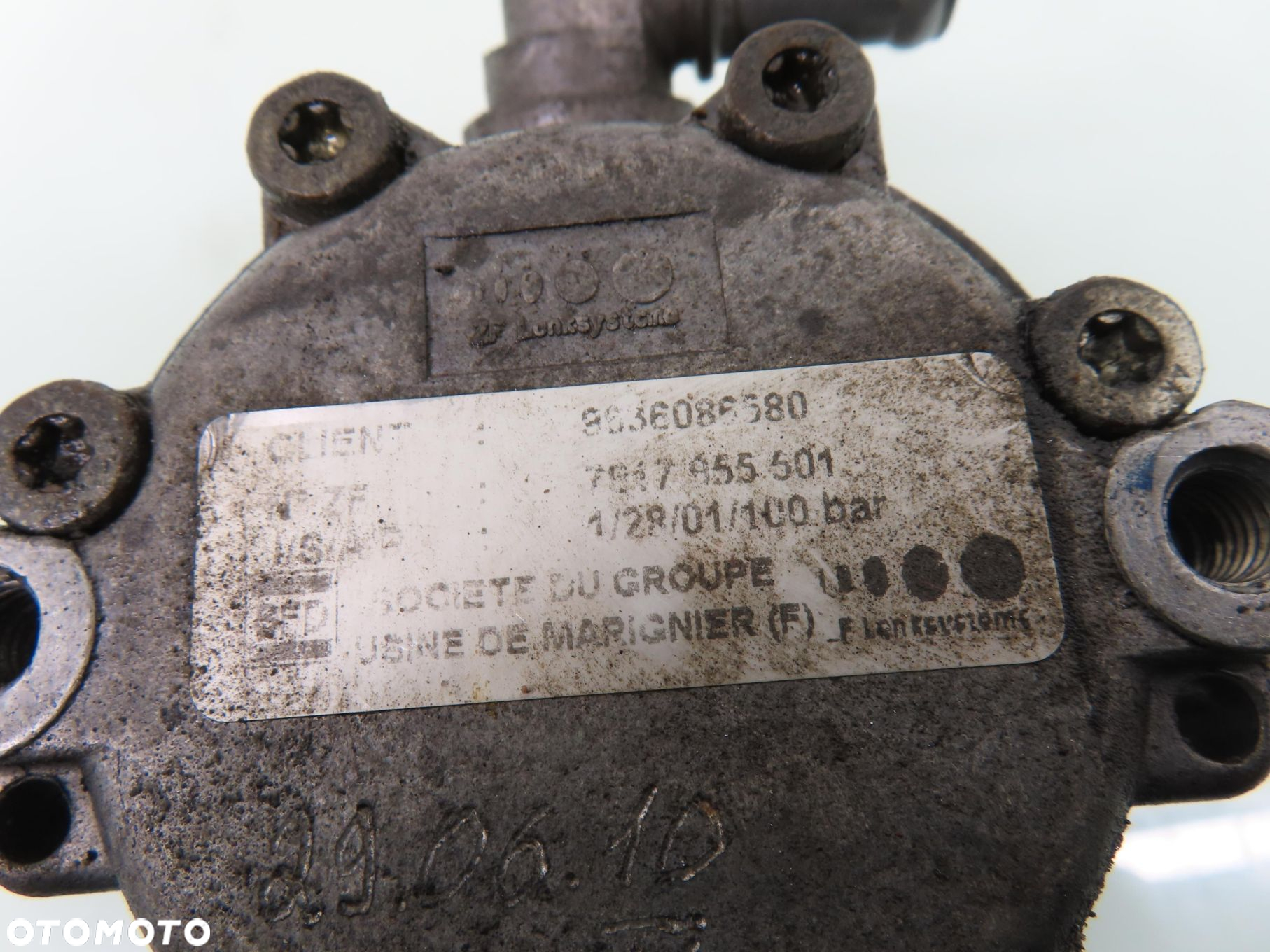 POMPA WSPOMAGANIA PEUGEOT 407 2.2 HDi 9636086680 7617955501 - 3