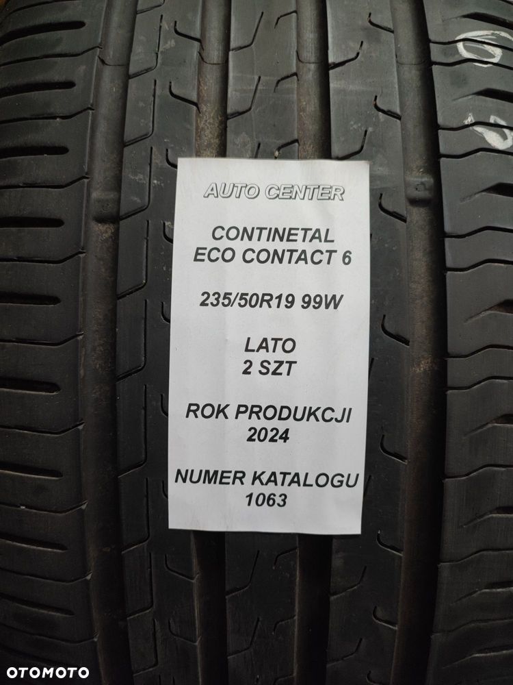 Opony letnie 235/50R19 99W Continetal Eco Contact 6 | 2szt - 2