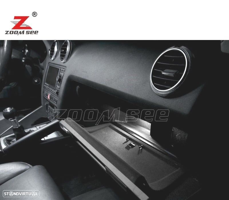 KIT COMPLETO DE 16 LÂMPADAS LED INTERIOR PARA AUDI A3 S3 8 P 2006 -2013 - 3