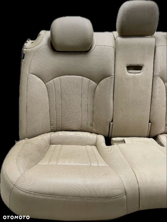 O1 HYUNDAI GENESIS G80 2013 - KANAPA TYŁ AIRBAG GRZANA SKÓRA BEŻOWA WYB - 2