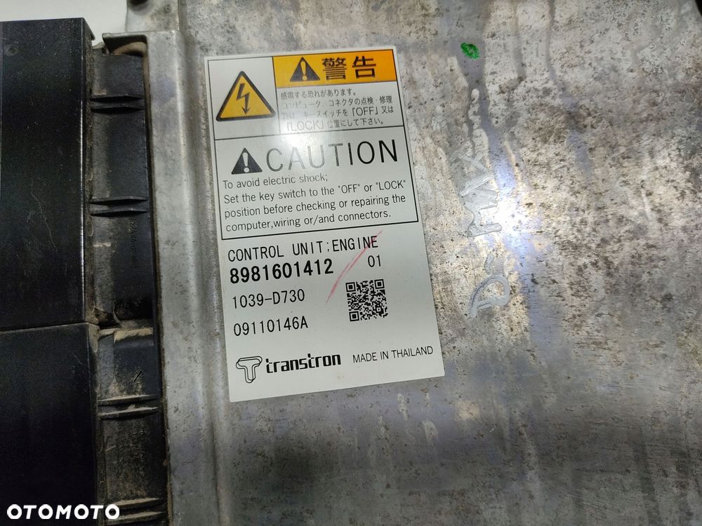 komputer sterownik silnika isuzu d-max i 3.0 td 4jj1 1039-d730 8981601412 - 4