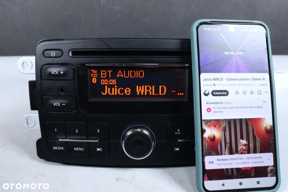Radio fabryczne MP3 CD USB BT Dacia Sandero Duster Dokker Logan MCV + KOD - 7