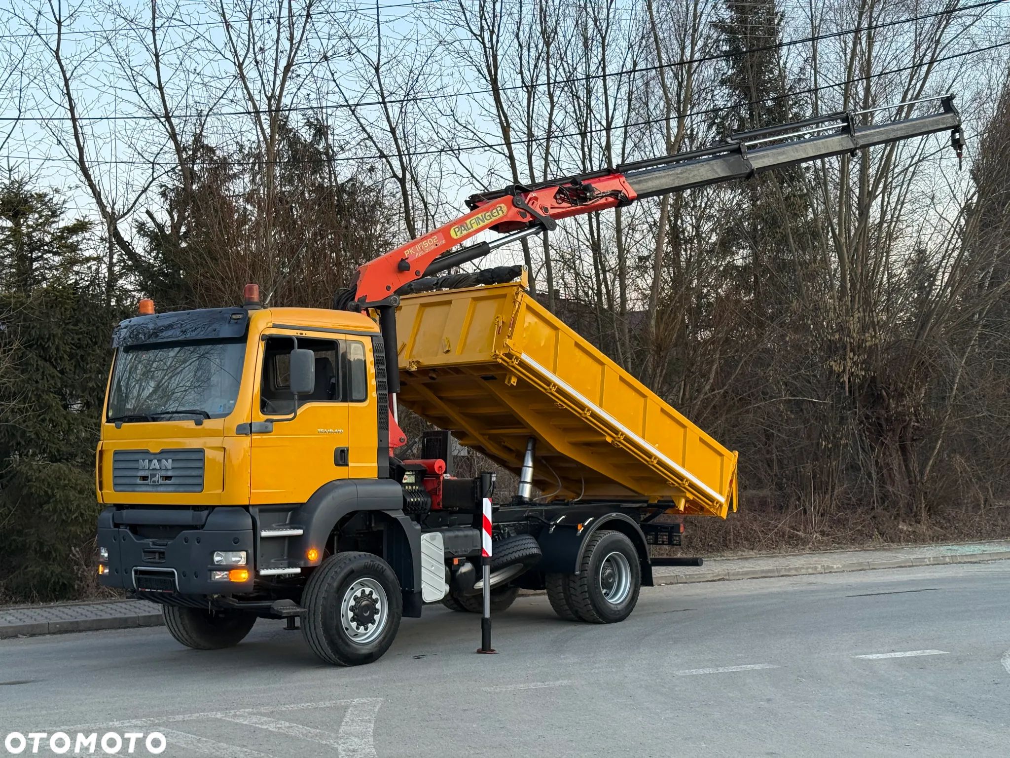 MAN * MAN TGA 18-410 * KIPER WYWROTKA * 4x4 * HDS Palfinger PK16500* Sprowadzony* Bardzo Dobry Stan * - 1