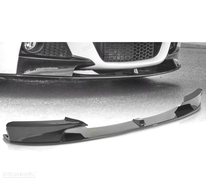 SPOILER FRONTAL BMW F30 F31 M.TECH 11-19 LOOK M PERFORMANCE PRETO BRILHO - 4