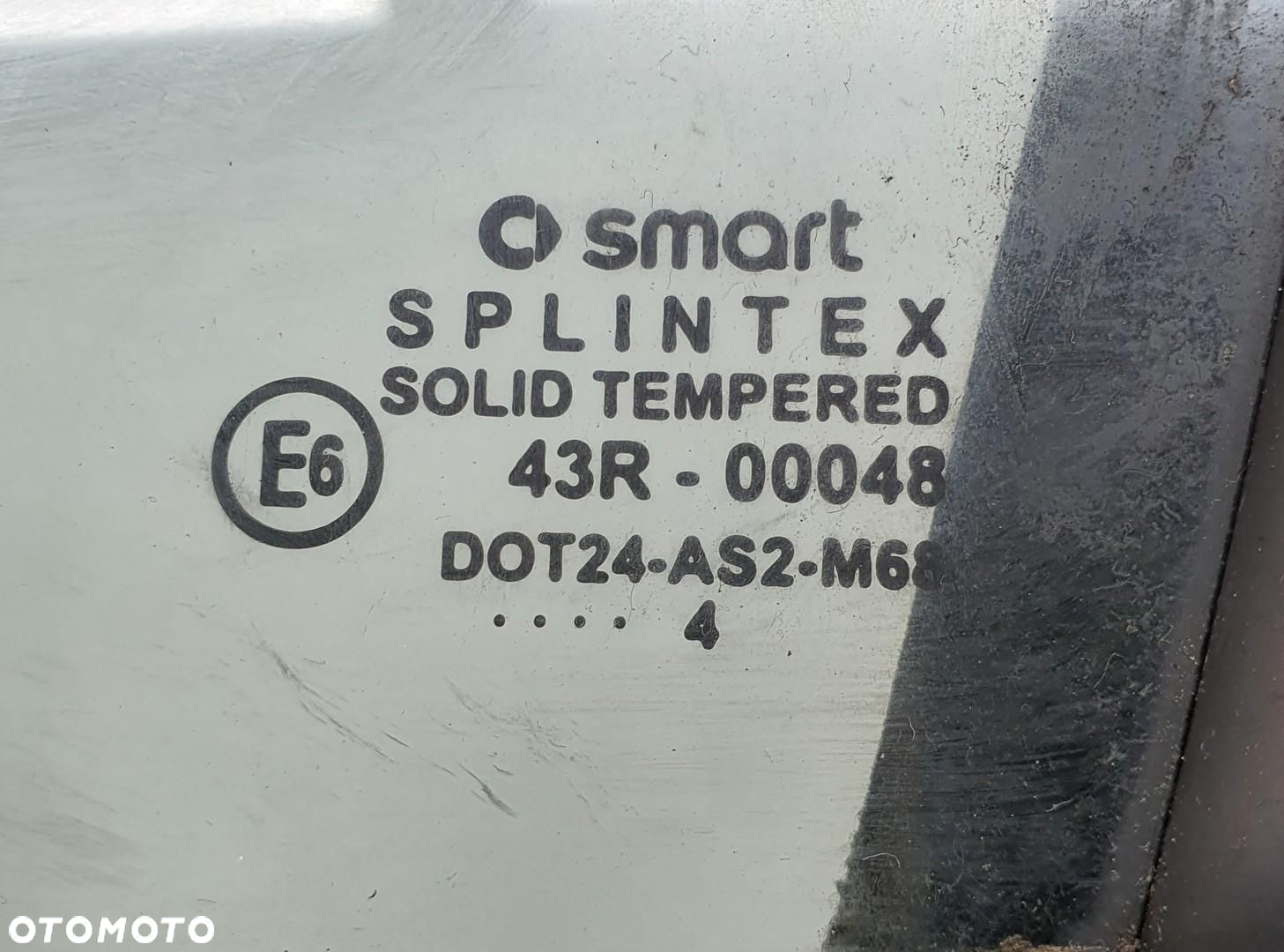 SZYBA MECHANIZM PODNOŚNIK LEWY PRZÓD STELAŻ SMART FORFOUR 454 - 2