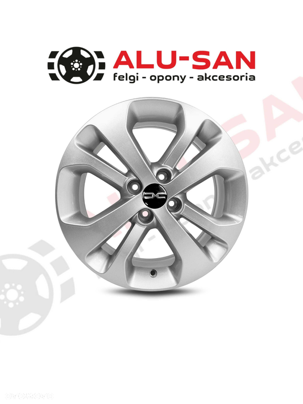 NOWE Alufelgi 16" DACIA Dokker Lodgy Logan Sandero 4x100 - SREBRNY