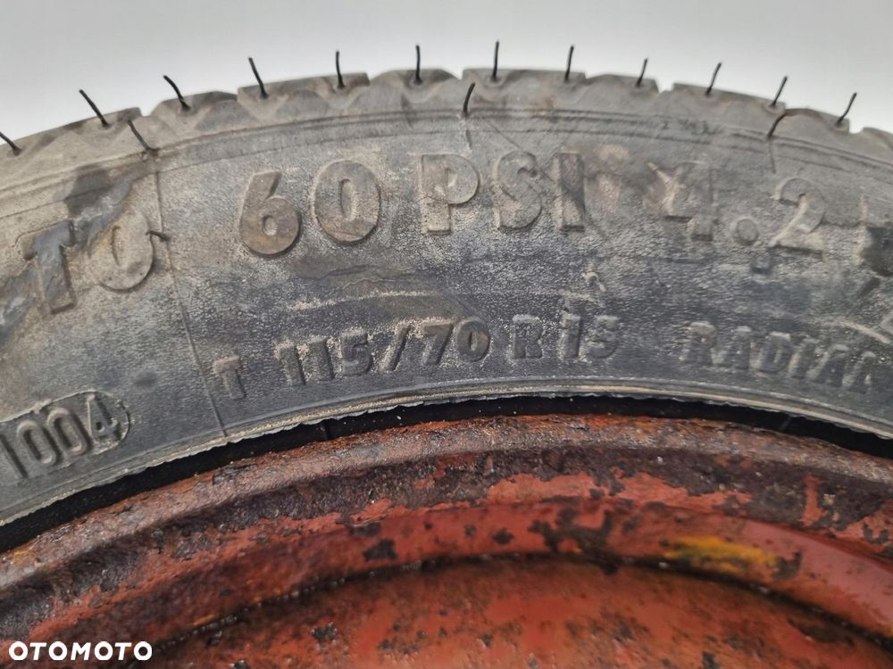 KOŁO DOJAZDOWE Peugeot 206 dojazdówka 115/70 R15 4x108 Citroen C2 zapas - 4