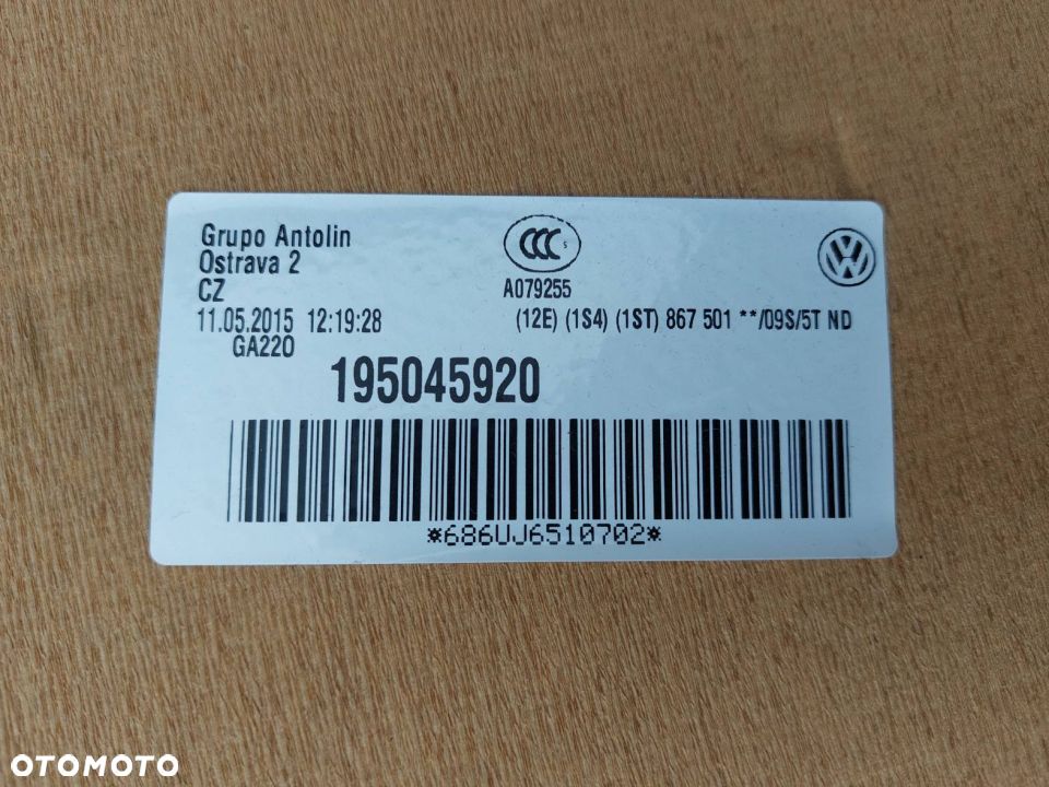 PODSUFITKA SKODA CITIGO 5D 1S4867501AP 6Q0947105M - 15