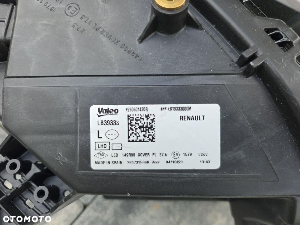 RENAULT AUSTRAL LIFT RAFALE Lampa lewa przód Full Led Adaptive 260601435R - 12