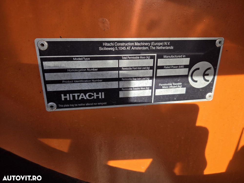 Hitachi ZW310-6, cupa 7mc, 30 tone, FULL OPTION, gresare automata, Anvelope NOI profil L5, produs JAPONIA,cantar,consum 17l/h, Protectie cabina, protectie antiincendiu, camera spate pt masalier, posibilitate leasing, STARE FOARTE BUNA-PROMOTIE 97.900 Eur+Tva - 14
