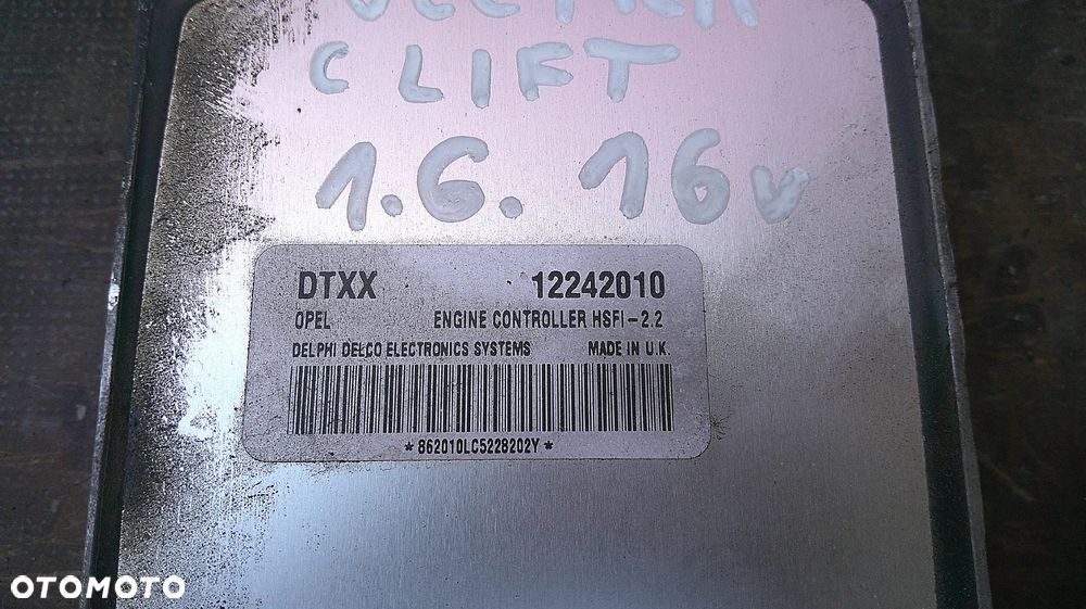 OPEL VECTRA C LIFT 1.6 16V IMMO ZESTAW STARTOWY 12242010 DTXX - 10