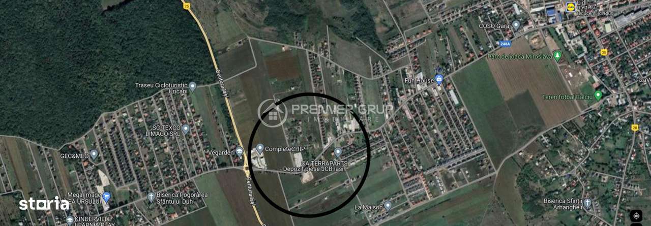 Teren intravilan 520mp, Miroslava, in plina dezvoltare cu acces auto - Imagine principală: 5/6