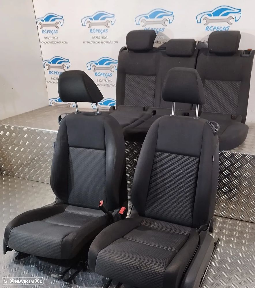 BANCO BANCOS RECLINÁVEIS VOLKSWAGEN VW GOLF VI MK6 TECIDO AIRBAG FRENTE FRONTAL TRASEIRO TRÁS - 2