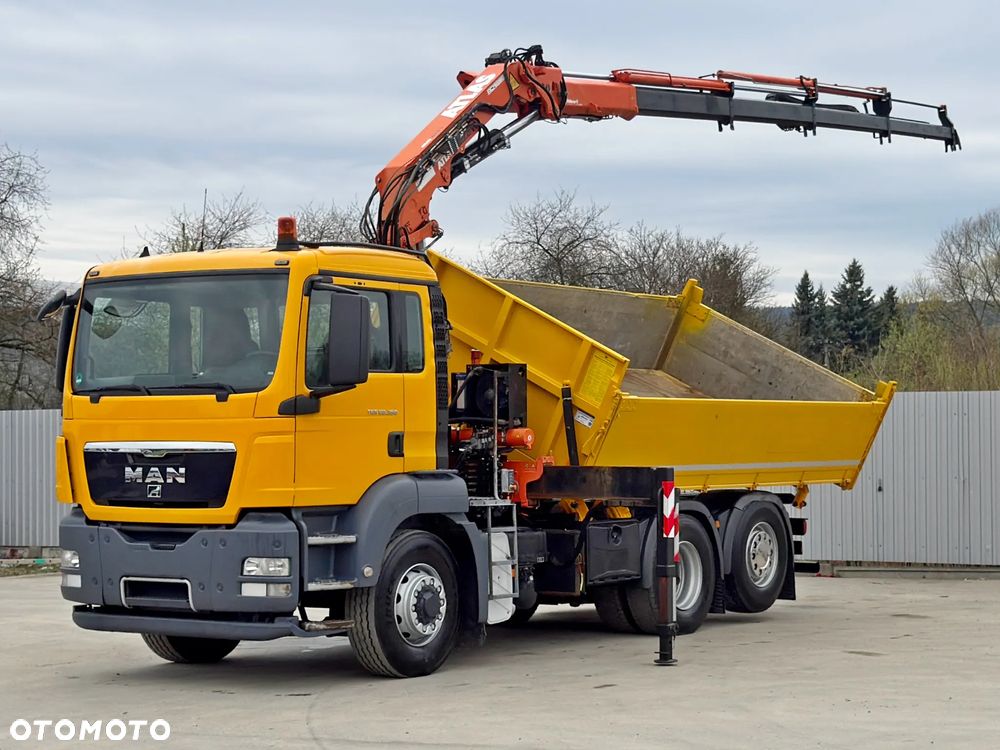 MAN TGS 28.360 * WYWROTKA 4,80m * ATLAS 165.2E - A4 + PILOT * 6x4 - 3