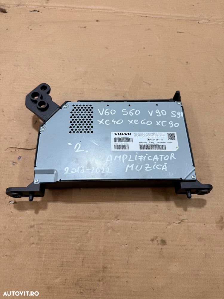 Modul statie, amplificator audio VOLVO V60, S60, XC60, V90, S90, XC40, XC90 an 2018-2024 cod 32265284 - 2