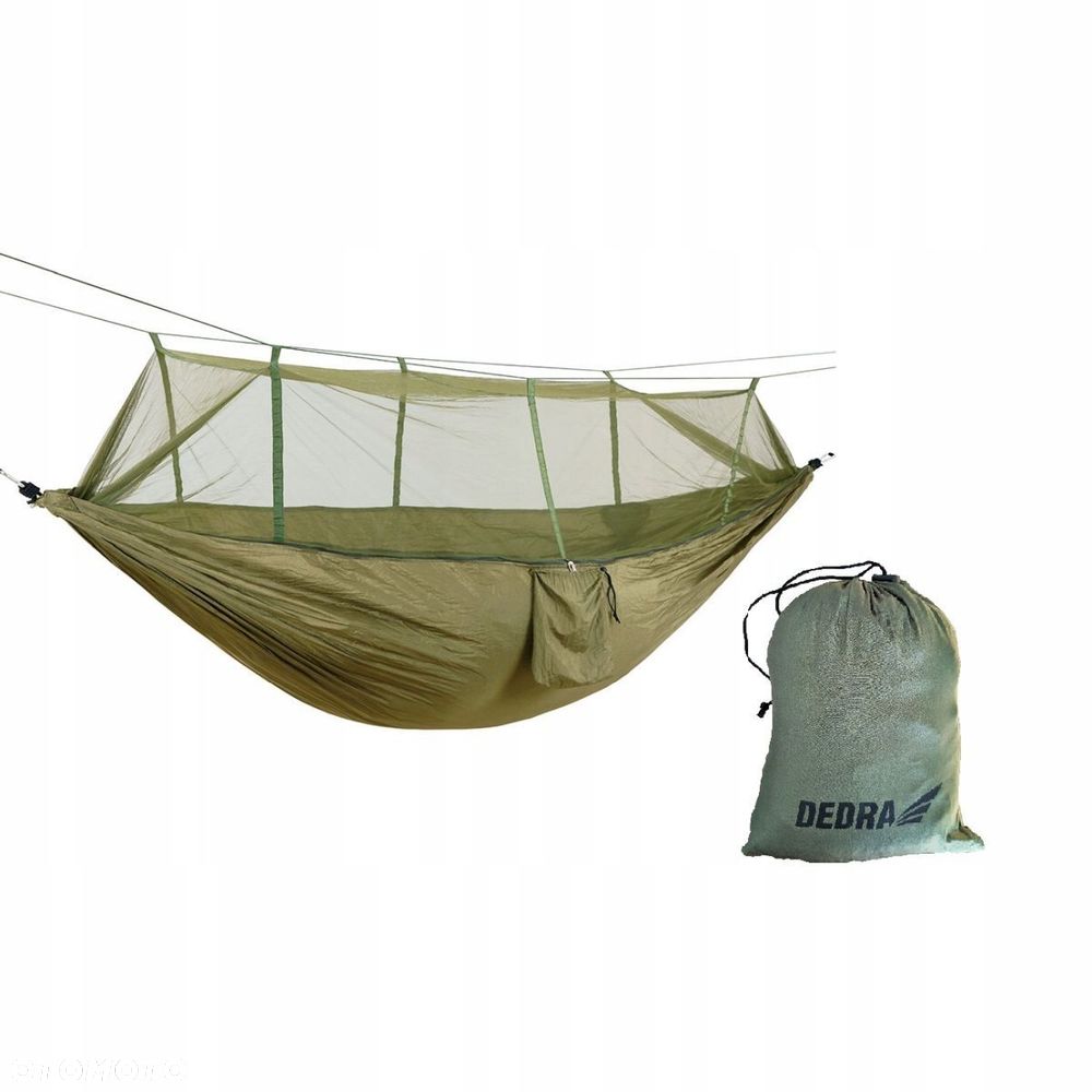 Hamak z Moskitierą 330x140cm Udźwig 200Kg - 1