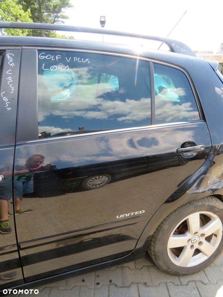 DRZWI TYLNE LEWE GOLF V PLUS 5M0 L041  CZARNY VOLKSWAGEN 2005-2009 - 1