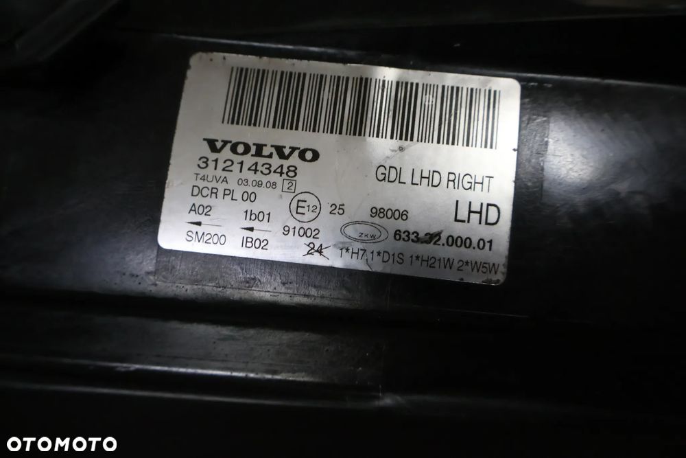VOLVO S80 II V70 III 3 XC70 07-14 LAMPA PRZÓD XENON PRAWA ORYGINAŁ EUROPA 31214348 KOMPLETNA - 9