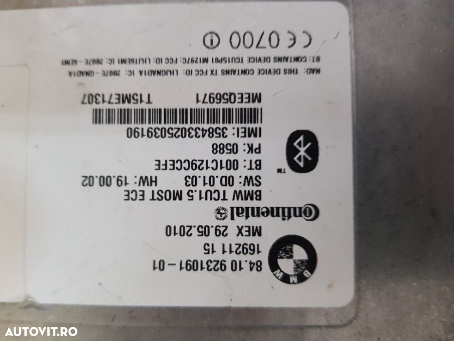 Modul Bluetooth Bmw E90 E91 E87 E92 E81 E88 E93 Etc Cod - 5