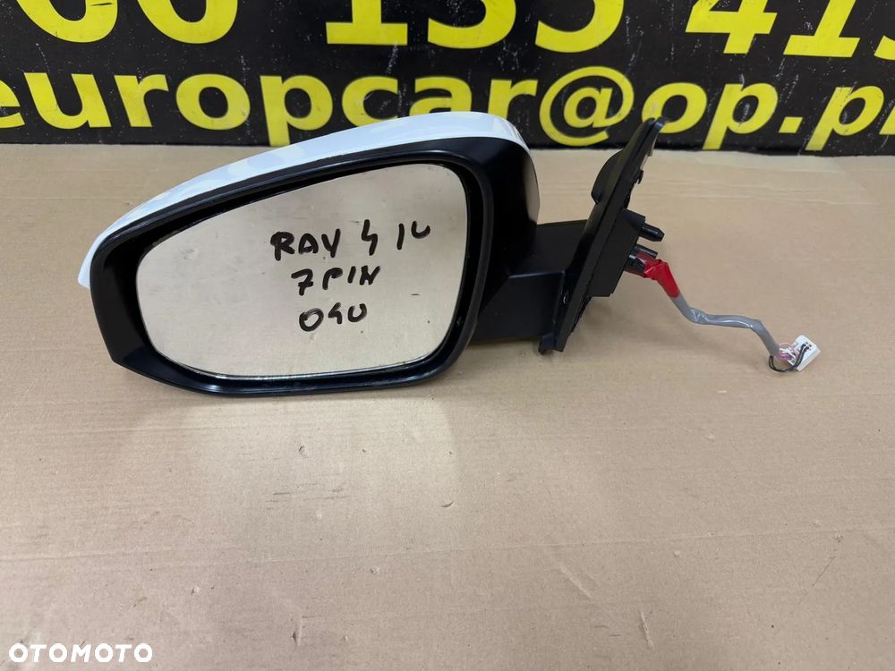 TOYOTA RAV 4 IV 12-18 LUSTERKO LEWE 7 PIN KOLOR 040 USZKODZONE - 4