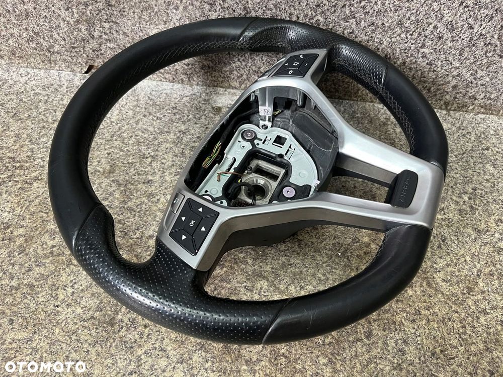 Kierownica kierka blenda multifunkcja skora czarna W204 LIFT AMG PLASKA - 3
