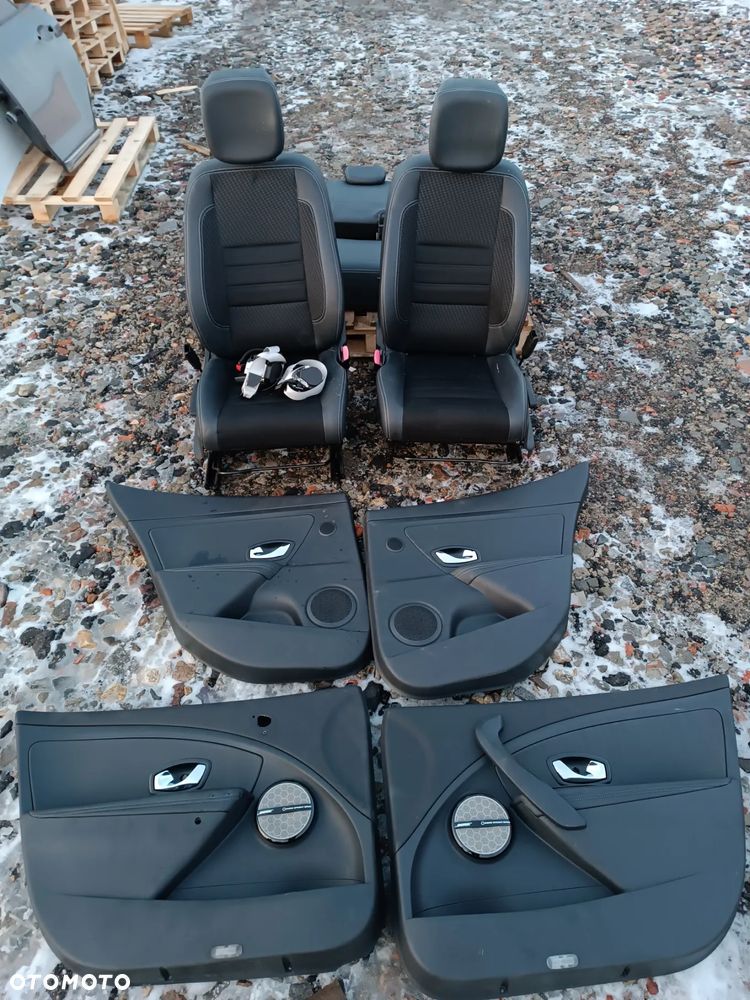 FOTELE PRZÓD TYŁ WNĘTRZE RENAULT MEGANE III BOSE PÓŁSKÓRY - 3