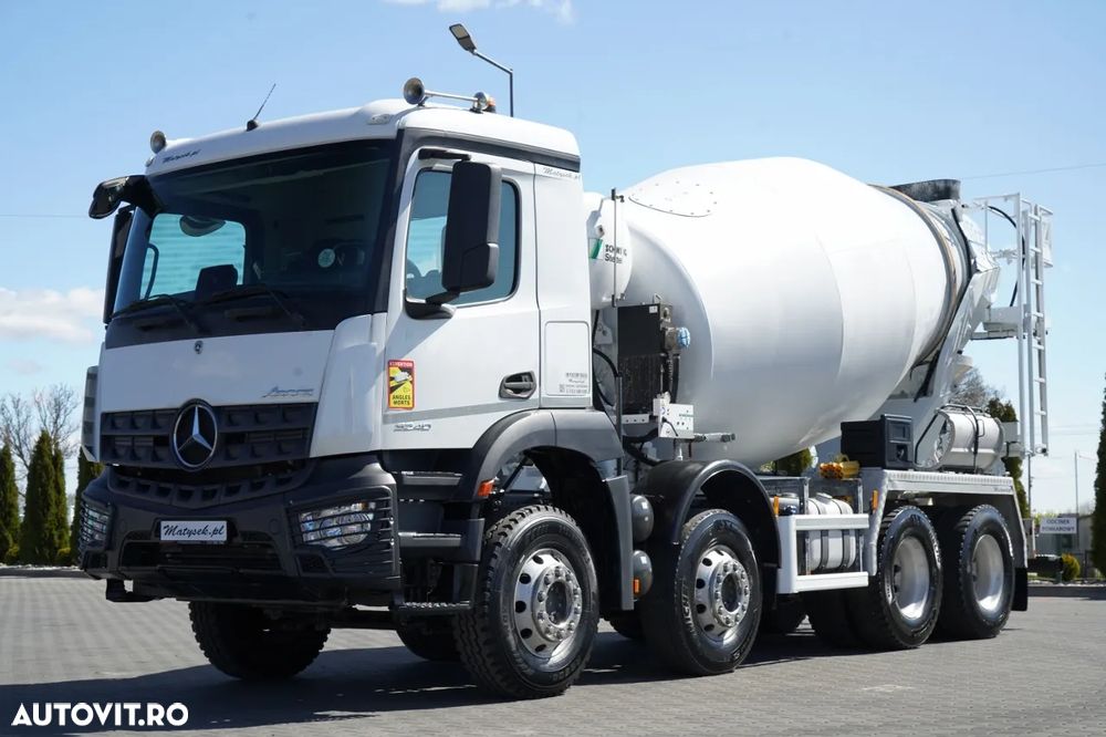 Mercedes-Benz AROCS 3240 / 9M3 BETONIERĂ / 8x4 / SCHWING STETTER / HARDOX / JANTE DIN ALIAJ / 12.2021 - 2