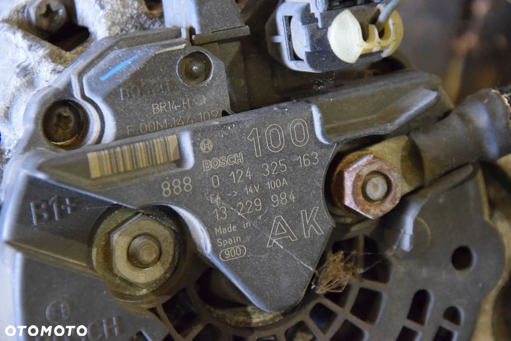 Opel Astra H Zafira B 1.6 1.8 Alternator 13229984 AK 100A Bosch 0124325163 - 3