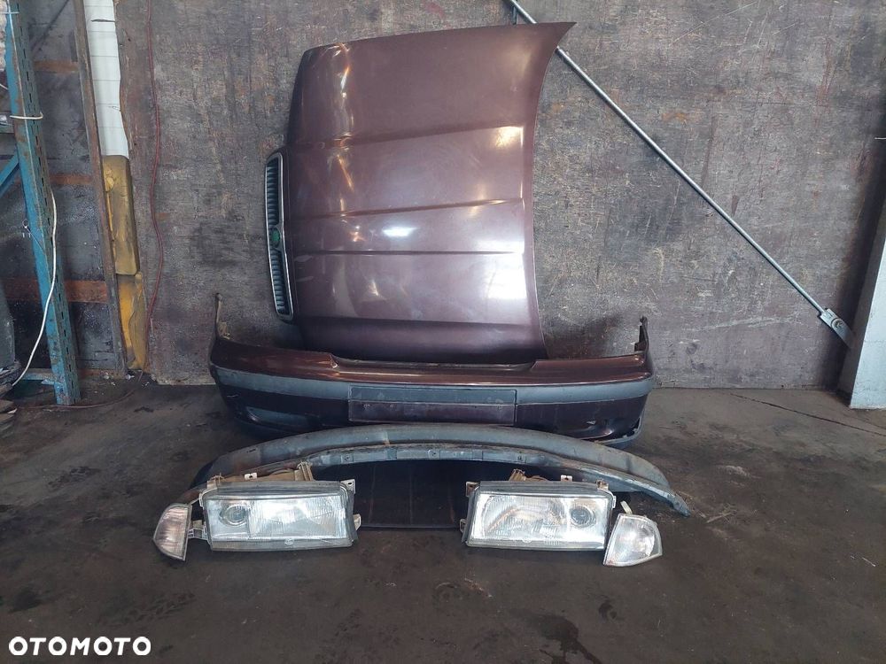 KOMPLETNY PRZÓD MASKA ZDERZAK BELKA LAMPY SKODA OCTAVIA I 9890 - 1