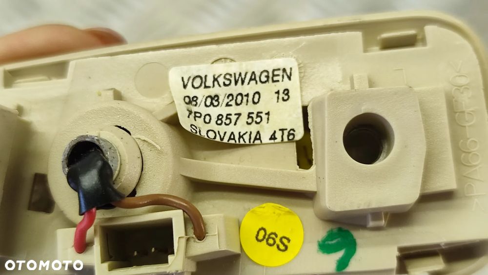 VW TOUAREG 7P 10-18R OSLONA PRZECIWSLONECZNA SLONECZKO DASZEK LUSTERKO SZARA PRAWA 7P0857552 LEWA 7P0857551 - 8