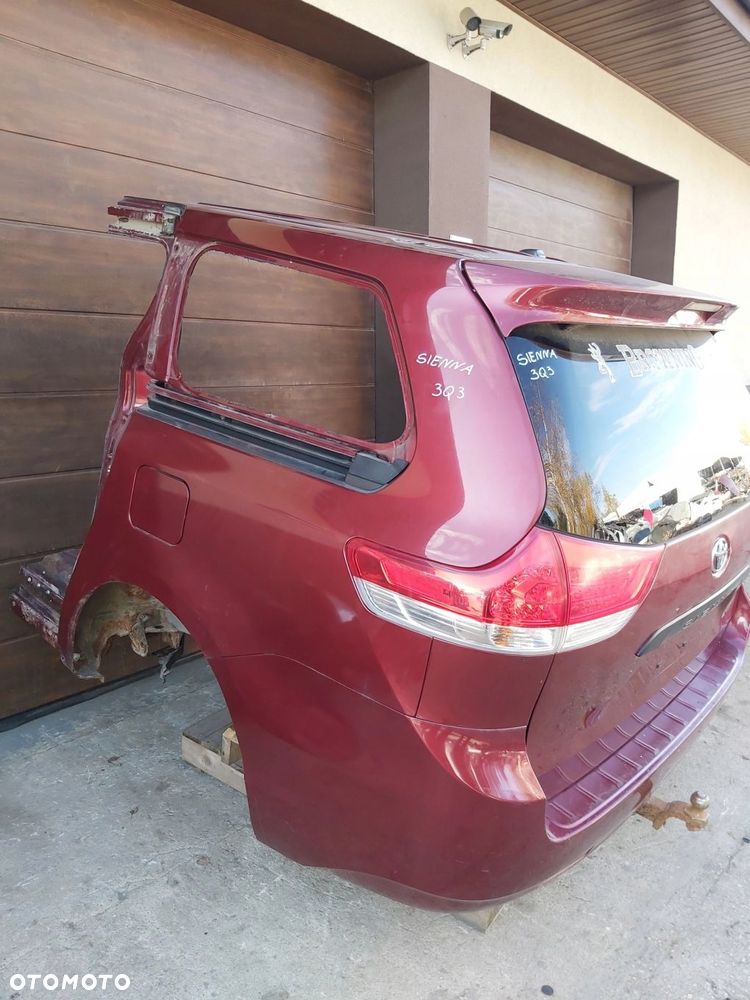 TOYOTA SIENNA kompletny TYŁ ćwiartka zderzak klapa - 4