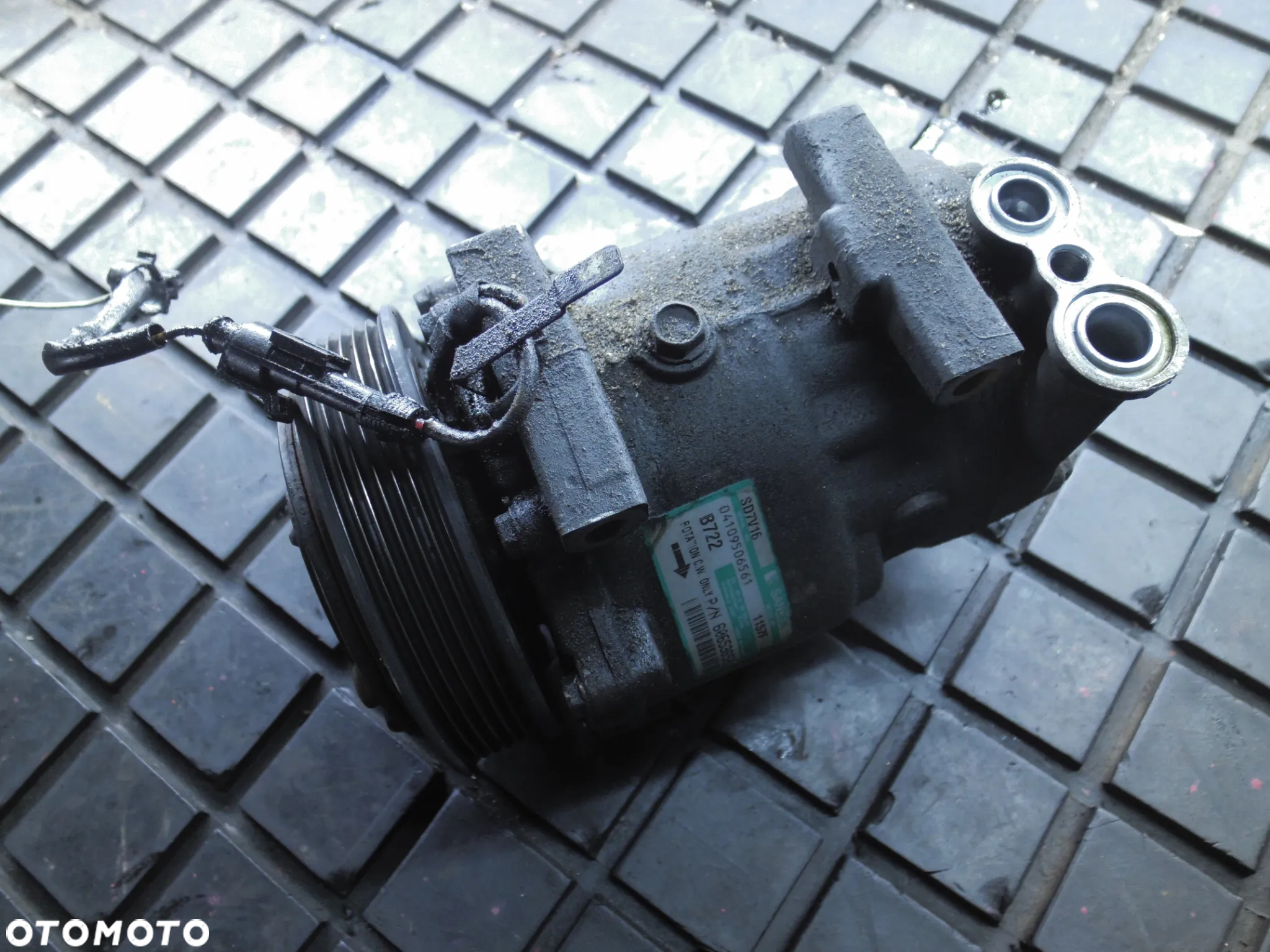 ALFA ROMEO 147 156 1.9JTD KOMPRESOR SPRĘŻARKA KLIMATYZACJI 60653652 SANDEN ORYGINAŁ POSIADAM 4SZT - 9