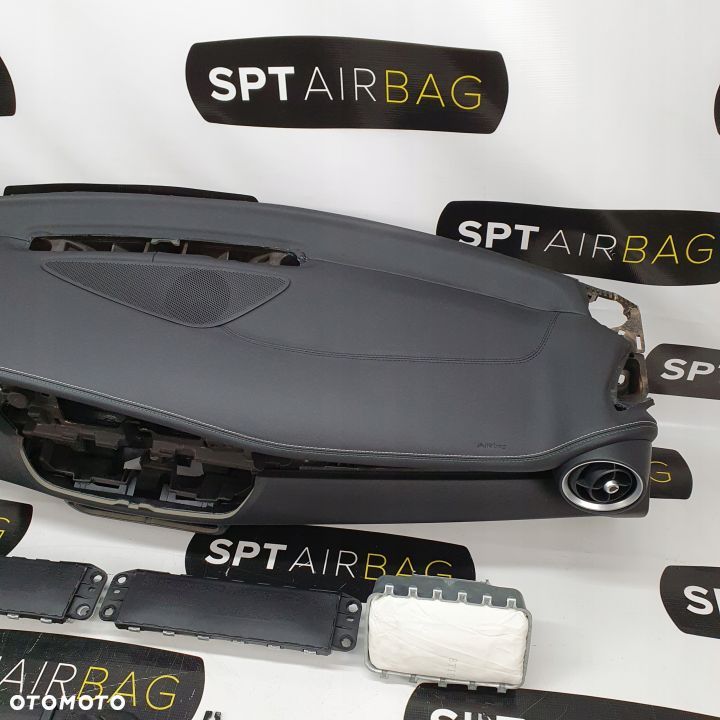ALFA ROMEO GIULIA DESKA ROZDZIELCZA SKÓRA KONSOLA KOKPIT PULPIT PODUSZKI AIRBAG AIR BAG PASY KIT SET - 4