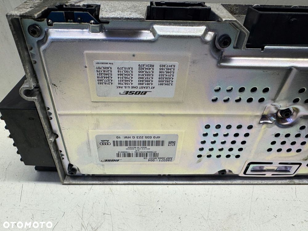 AUDI A6 C6 WZMACNIACZ RADIA BOSE 4F0035223G - 6